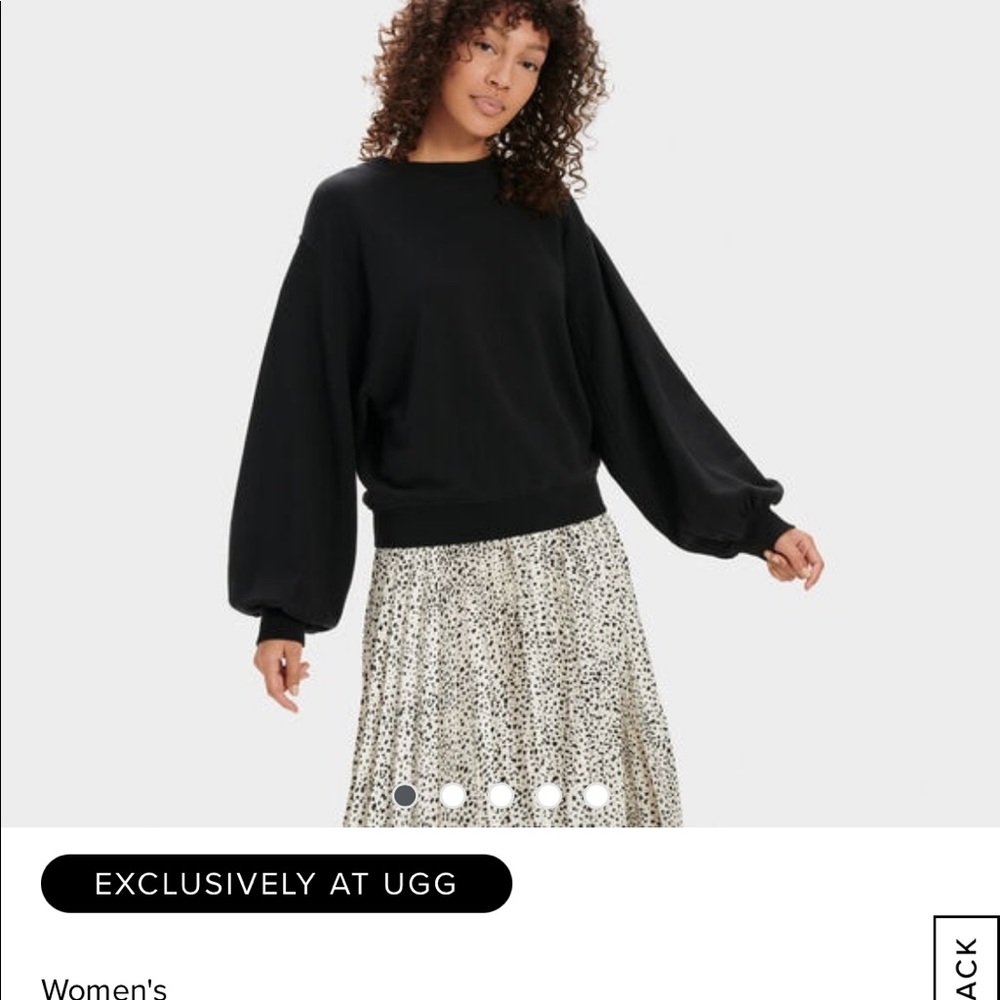 Black crew neck ugh sweater